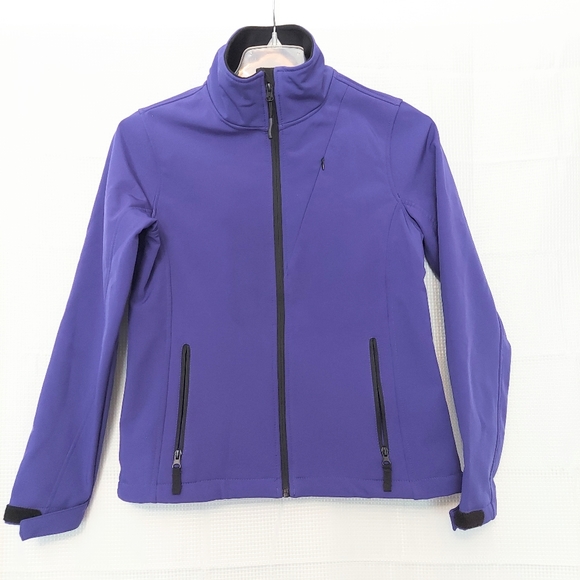 Pulse Softshell Ski Jacket Purple Fleece Lined - Picture 1 of 11